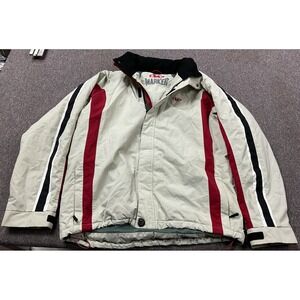 EUC! MARKER Vintage White Red and Black Ski Snowboard Insulated‎ Jacket - Size M